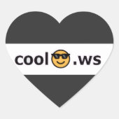 cool hart sticker (Voorkant)
