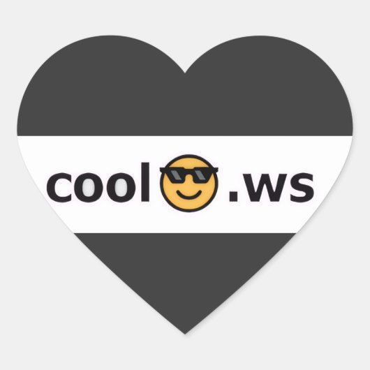 cool hart sticker (Voorkant)