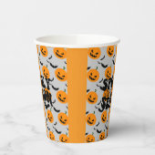 Cool Haunted Pumkin Party Paper Borden Papieren Bekers (Links)
