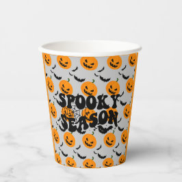 Cool Haunted Pumkin Party Paper Borden Papieren Bekers