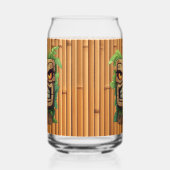 Cool Hawaii tiki hoofd party Blikvorm Glas (Links)
