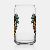 Cool Hawaii tiki party naam toevoegen Blikvorm Glas (Rechts)