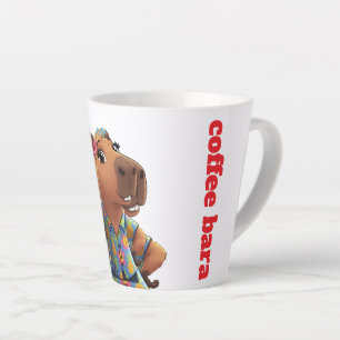 Cool Hawaiiaans Hemd Capybara Koffie Bara Latte Mo Mok