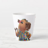 Cool Hawaiiaans Hemd Capybara Koffie Bara Latte Mo Mok (Voorkant)