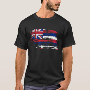 Cool Hawaiian-vlagontwerp T-shirt