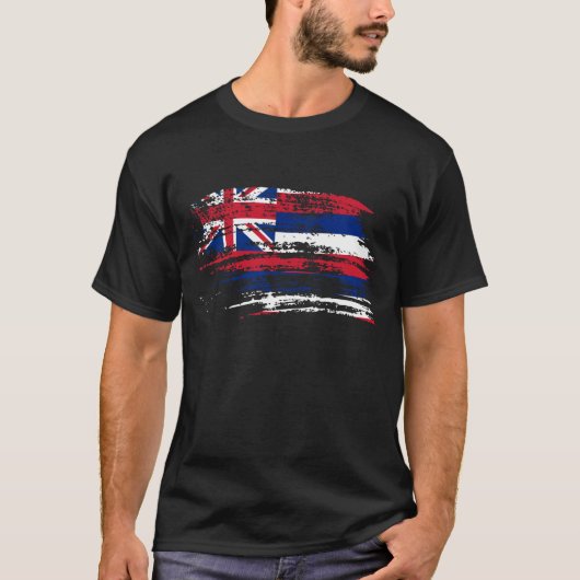 Cool Hawaiian-vlagontwerp T-shirt (Voorkant)