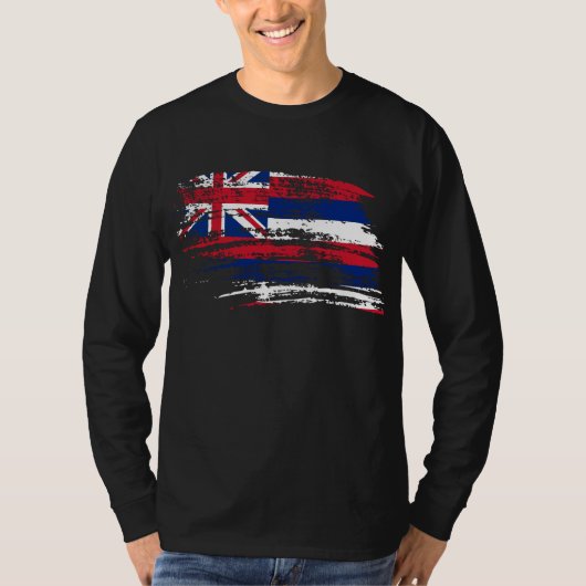 Cool Hawaiian-vlagontwerp T-shirt (Voorkant)