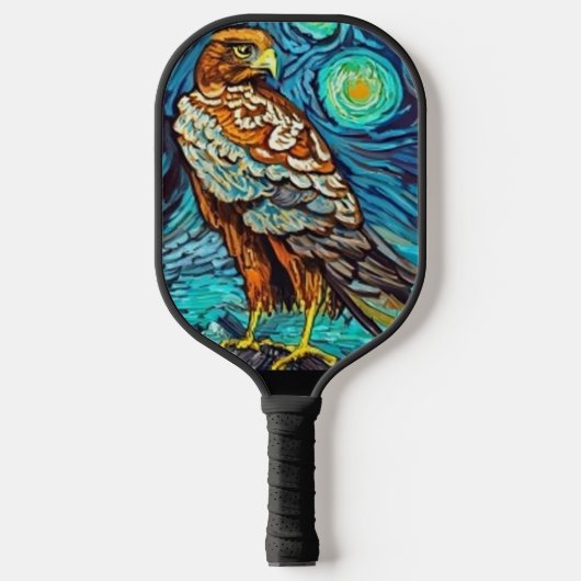 Cool Hawk Sterrennacht Art Pickleball Paddle (Voorkant)