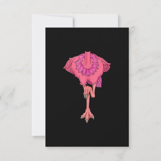 Cool Headless Flamingo Halloween Costume Funny Bedankkaart (Voorkant)