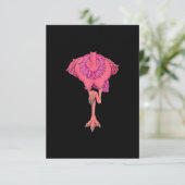Cool Headless Flamingo Halloween Costume Funny Bedankkaart (Staand voorkant)