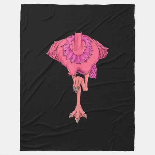 Cool Headless Flamingo Halloween Costume Funny Fleece Deken (Voorkant)