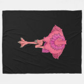 Cool Headless Flamingo Halloween Costume Funny Fleece Deken (Voorkant (Horizontaal))