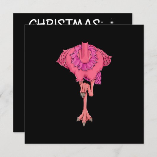 Cool Headless Flamingo Halloween Costume Funny Kaart (Voorkant / Achterkant)