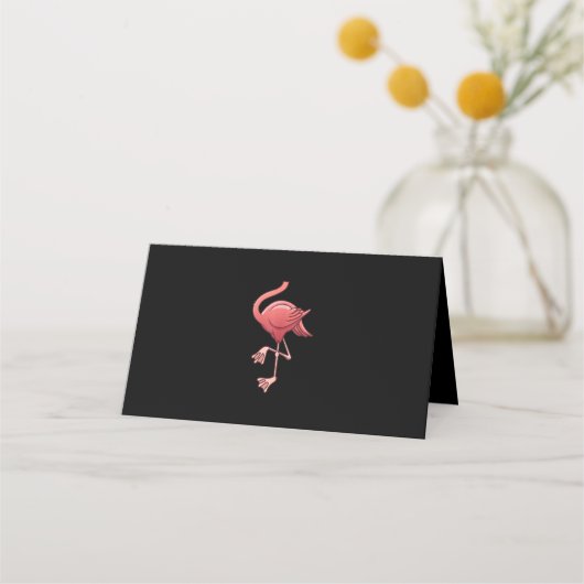 Cool Headless Flamingo Halloween Costume Funny Plaatskaartje (Voorkant)