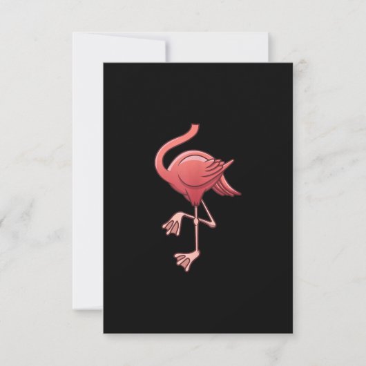 Cool Headless Flamingo Halloween Costume Funny RSVP Kaartje (Voorkant)