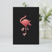 Cool Headless Flamingo Halloween Costume Funny RSVP Kaartje (Staand voorkant)