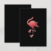 Cool Headless Flamingo Halloween Costume Funny RSVP Kaartje (Voorkant / Achterkant)