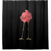 Cool Headless Flamingo Halloween Lazy Douchegordijn (Voorkant)