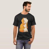 Cool Headless Fox Halloween Kostuum Grappig Luie D T-shirt (Voorkant volledig)