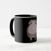 Cool Headless Hippo Halloween Costume Funny Lazy Mok (Voorkant links)