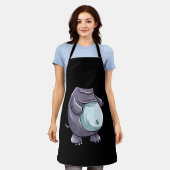 Cool Headless Hippo Halloween Costume Funny Lazy Schort (Gedragen)
