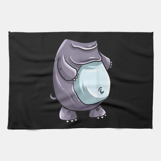 Cool Headless Hippo Halloween Costume Funny Lazy Theedoek (Horizontaal)