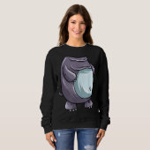 Cool Headless Hippo Halloween Costume Funny Lazy Trui (Voorkant volledig)