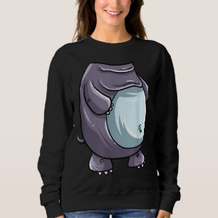 Cool Headless Hippo Halloween Costume Funny Lazy Trui
