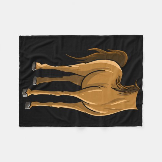 Cool Headless Paard Halloween Kostuum Grappig Lazy Fleece Deken (Voorkant (Horizontaal))