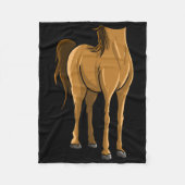 Cool Headless Paard Halloween Kostuum Grappig Lazy Fleece Deken (Voorkant)