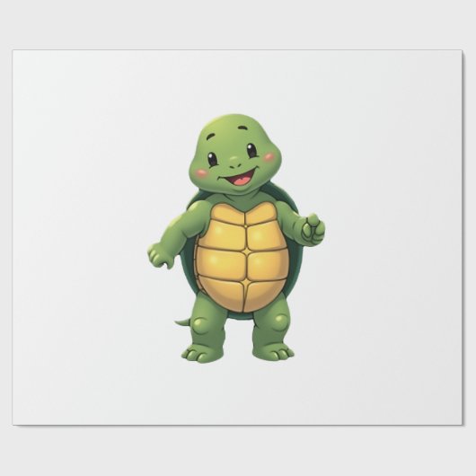 Cool Headless Turtle Halloween Costume _ Funny Laz Cadeaupapier (Vlak)