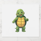 Cool Headless Turtle Halloween Kostuum _ Funny Laz Sparkling Wijnetiket (Enkel label)