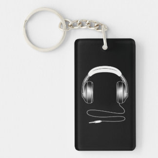 Cool Headphones DJ Music Artiest Lover Sleutelhanger