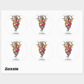 Cool Heart Sword en Snake tattoo sticker (Vel)