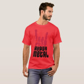 Cool heavy metal retro t-shirt (Voorkant volledig)