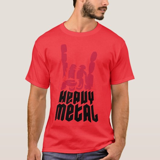 Cool heavy metal retro t-shirt (Voorkant)