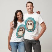 Cool Hedgehog Sticker T-Shirt Design – "Blijf sche (Unisex)