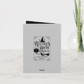 cool heksenbrouwsel voeg sentiment Halloween Kaart (Achterkant)