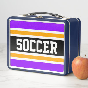 Cool Helder Paars Zwart Oranje VOETBAL Strepen