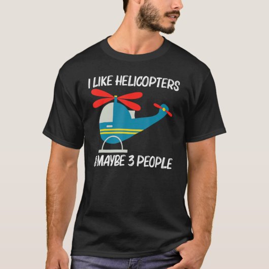 Cool Helicopter For Men Women Aircraft Aviation Pi T-shirt (Voorkant)