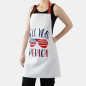 Cool Hell Ja Merica America Chef Baker Patriotic Schort (Insitu)