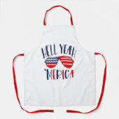 Cool Hell Ja Merica America Chef Baker Patriotic Schort (Voorkant)