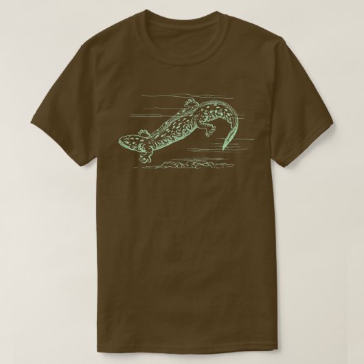 Cool Hellbender Salamander Graphic T-shirt (Design voorkant)