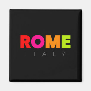 Cool Heren Dames Kids Kleurrijk Rome Italië Grafi Magneet