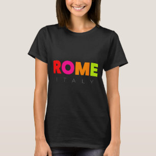 Cool Heren Dames Kids Kleurrijk Rome Italië Grafi T-shirt