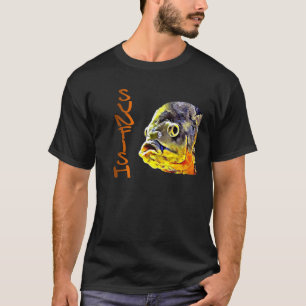 Cool heren grafische olieverf geschilderde zonnevi t-shirt