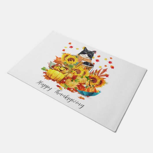 Cool herfst cat deurmat (Schuin)