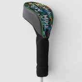 Cool Herhalende Naam Typografie Golfheadcover (Schuin)