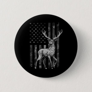 Cool Herten Jacht Ontwerp Voor Mannen Vrouwen Hert Ronde Button 5,7 Cm