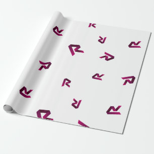 Cool herzie het patroon van het teken van de Coin Cadeaupapier